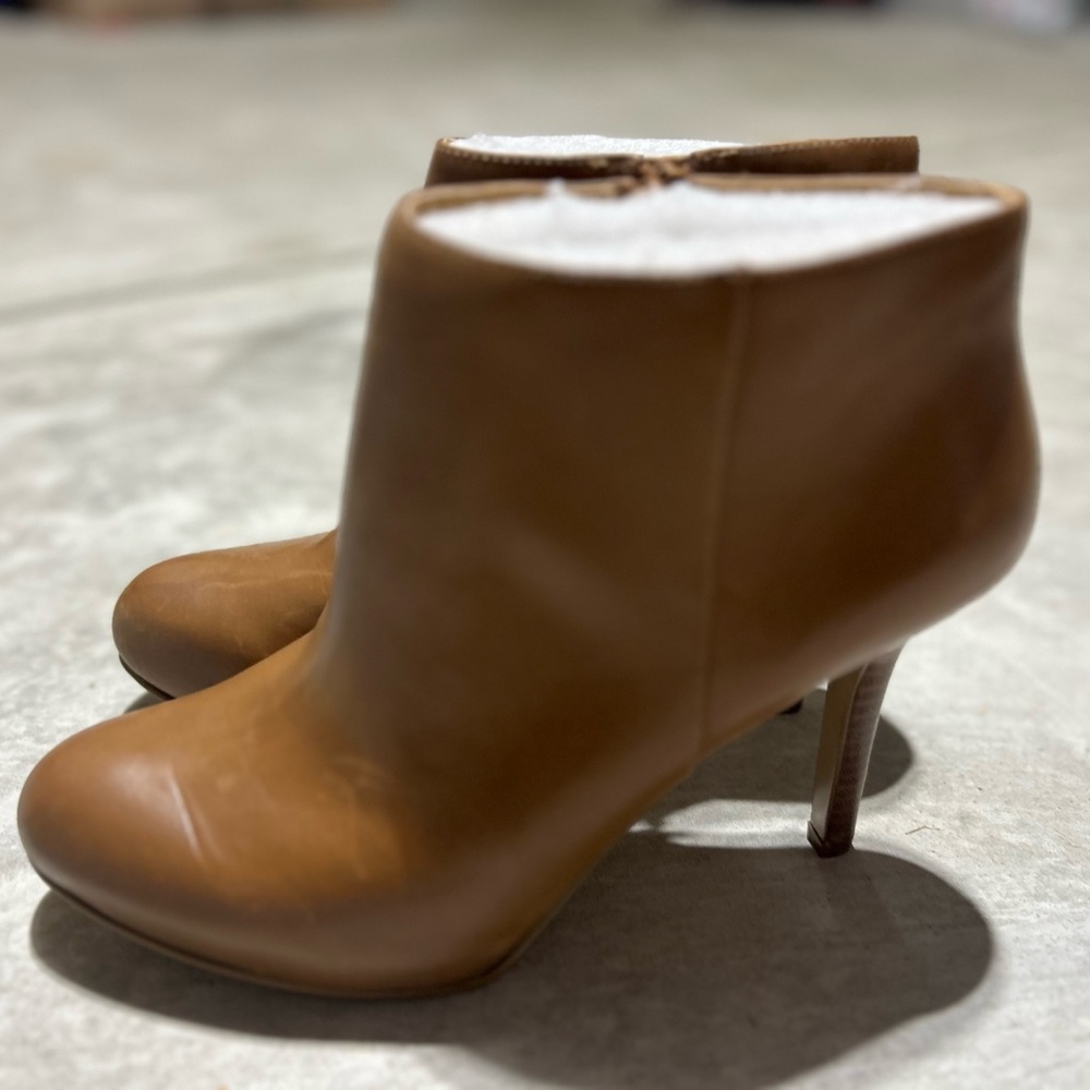 Nine West Tan Ankle Booties